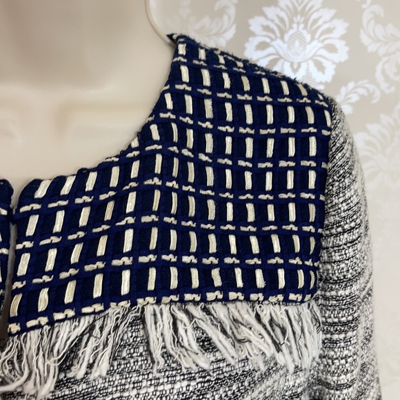 Chicos Navy Tweed Jacket - Picture 5 of 8